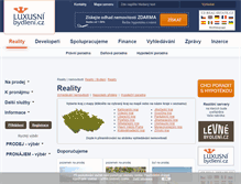 Tablet Screenshot of luxusnibydleni.cz